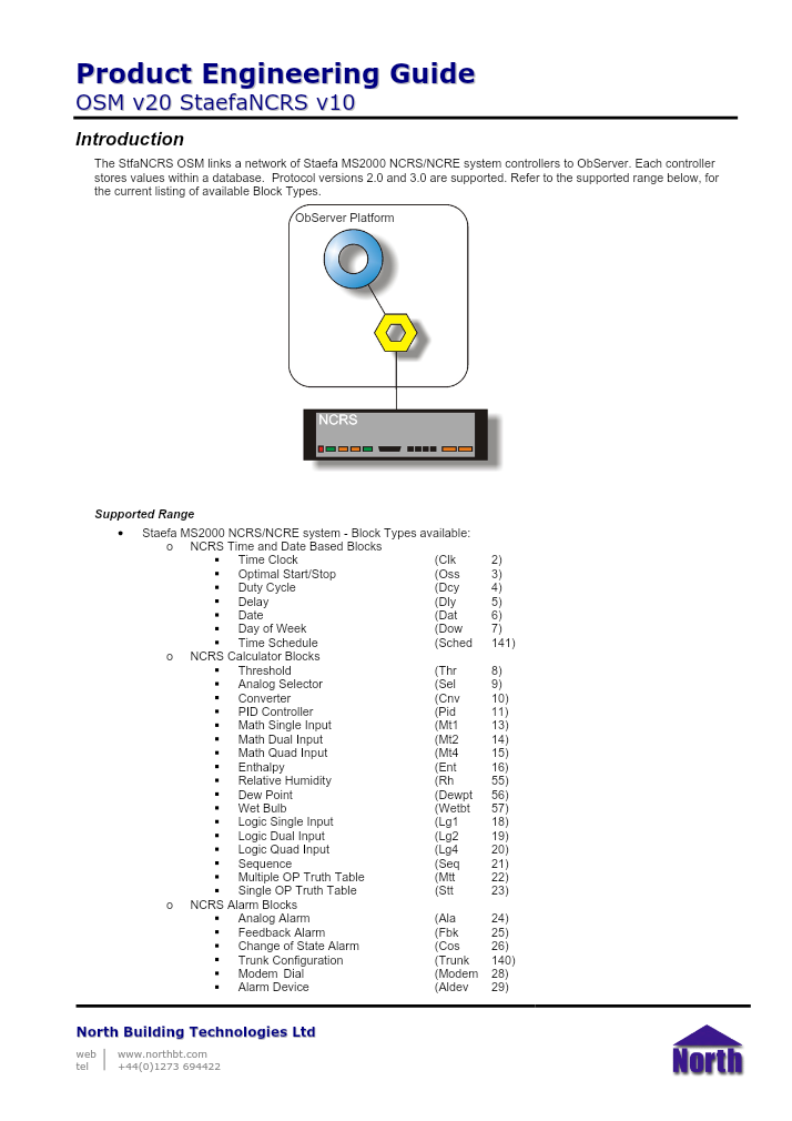 Preview thumbnail of page 1 of the StaefaNCRS Engineering Guide PDF document.